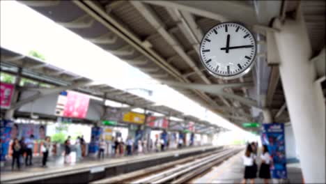 clock in train station - commercial