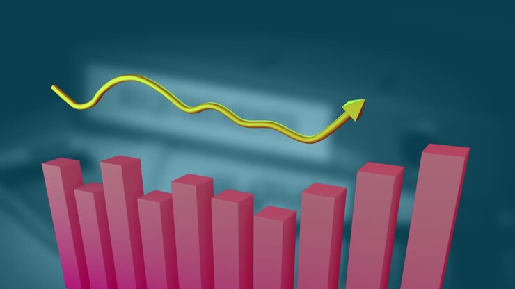 Chart showing changing statistics