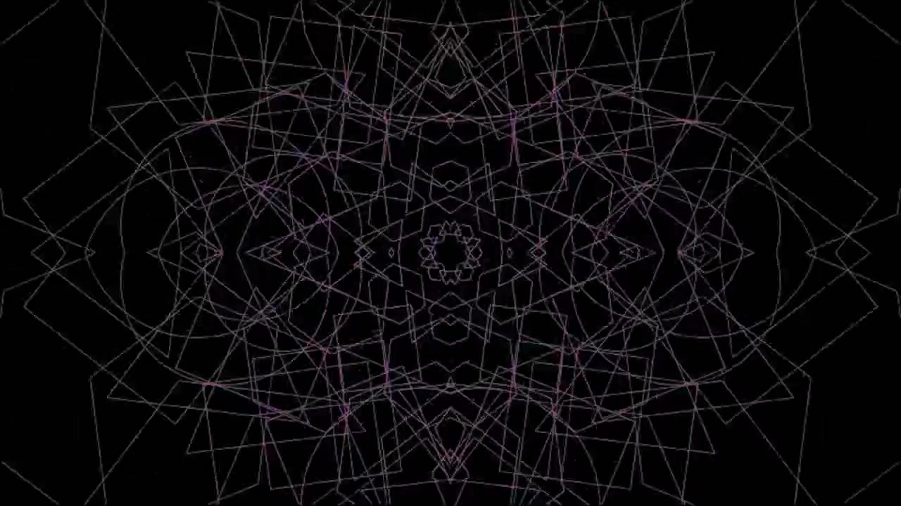 Animazione di pattern geometrico astratto con linee rosa pulsanti.
