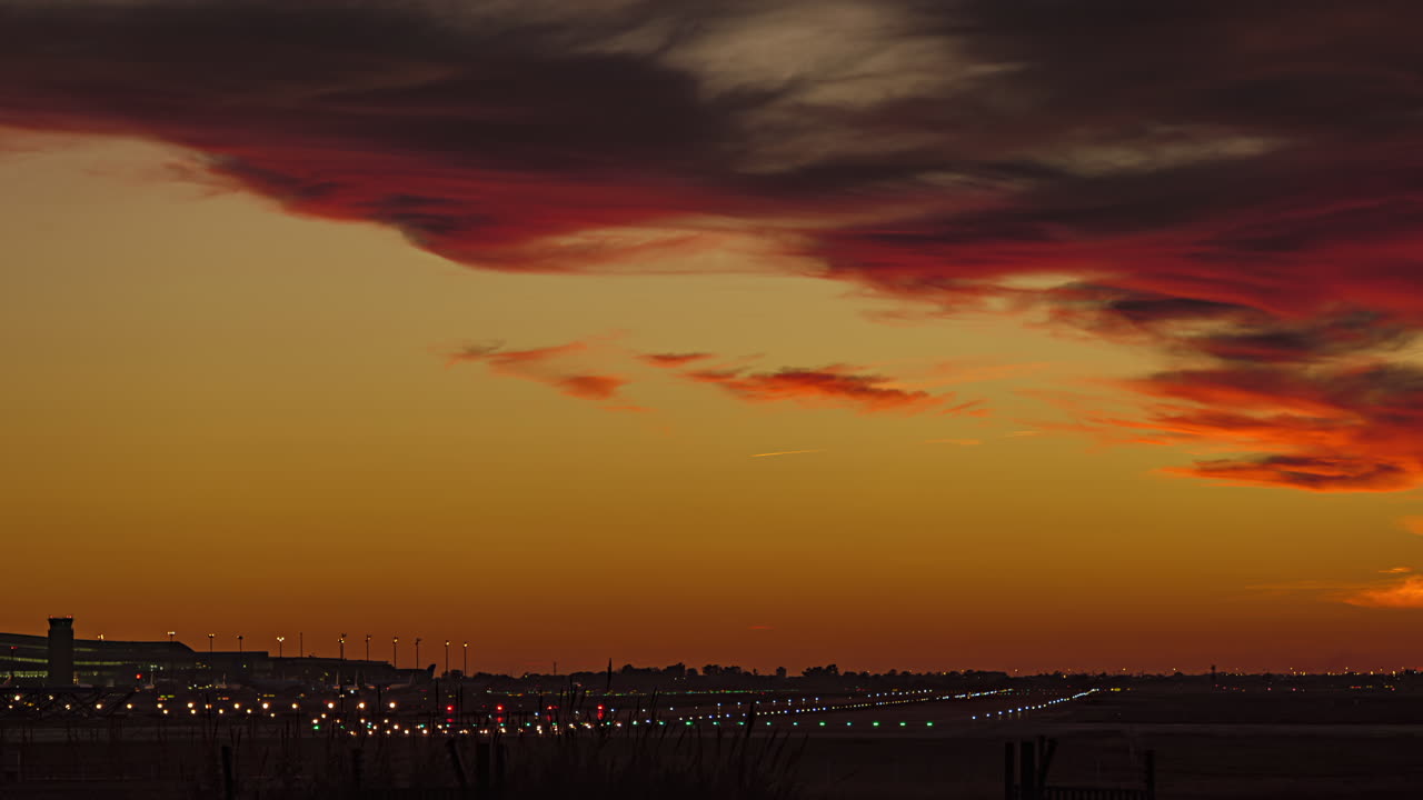 Ein dramatischer Sonnenuntergang