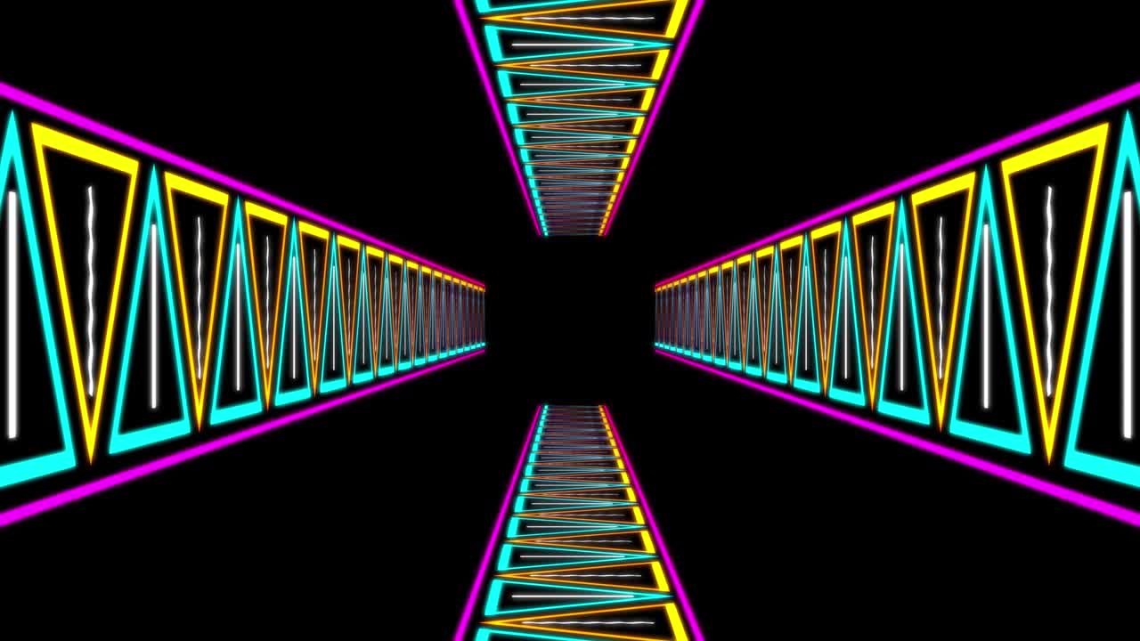 Cyber tunnel progress animation motion graphics