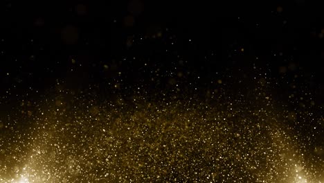 particles gold glitter bokeh award dust abstract background loop