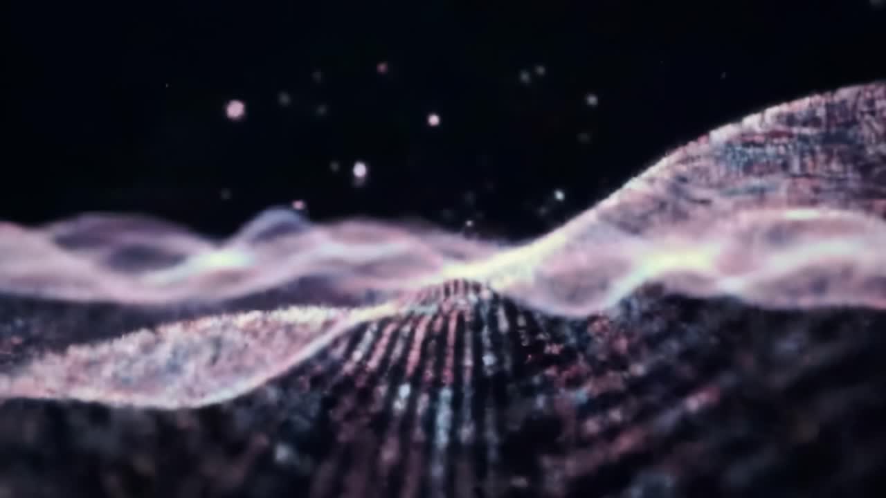 A Stunning Journey Through Dynamic Patterns of Light and Color, Showcasing the Beauty of Waves and Their Ethereal Movement in Space