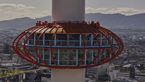 stunning view from kyoto tower observation deck