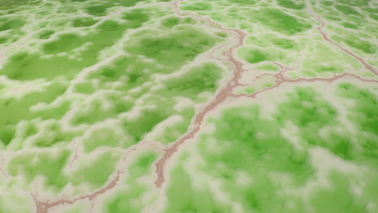 녹색 소금 호수, 자연 호수 배경.