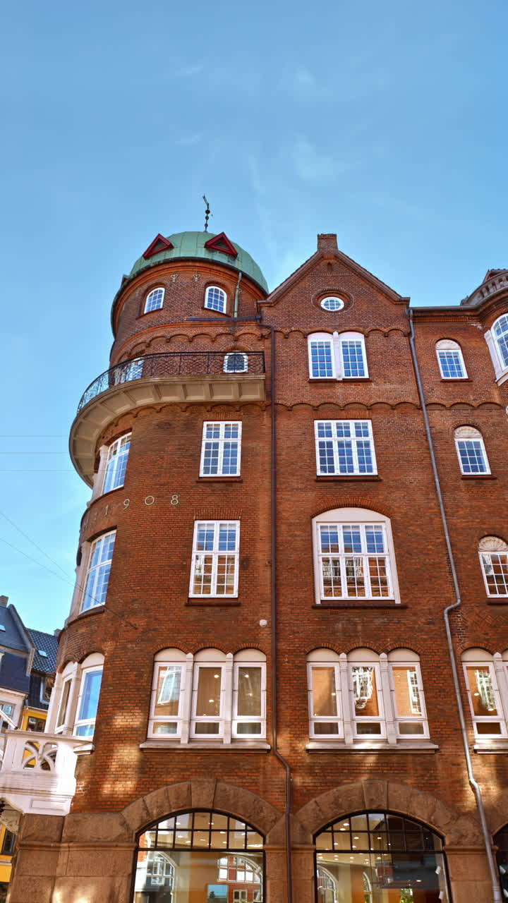 View of the Rosenborg Castle in Copenhagen, Denmark on a sunny day. Vertical