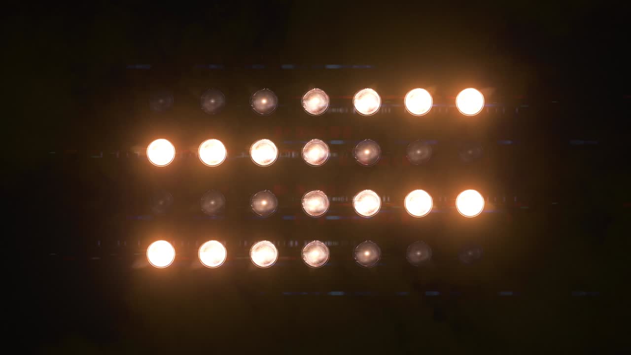 proyectores intermitentes de color ámbar con animaciones en bucle 7x4 luces de pared