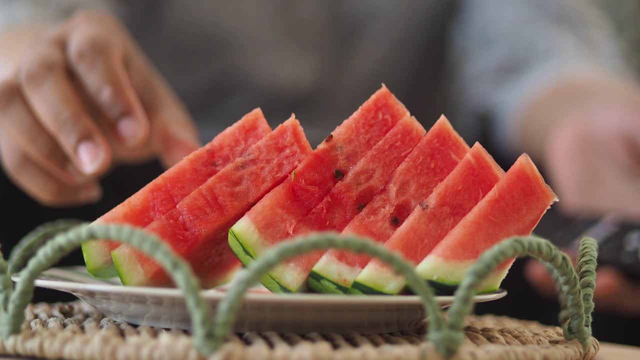 Slices of Fresh Watermelon