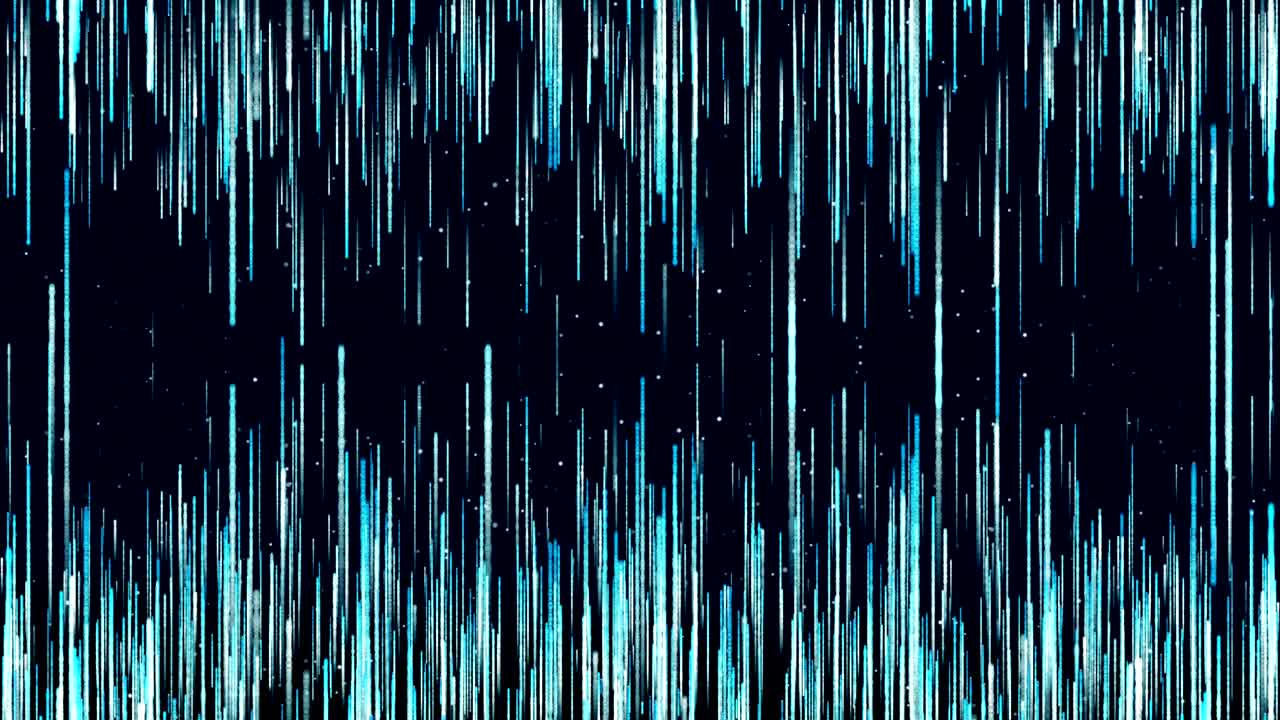 firma digital animada de fondo azul oscuro con partículas como lluvia ondas de luz sombras azules en toda la zona y áreas con profunda claridad.