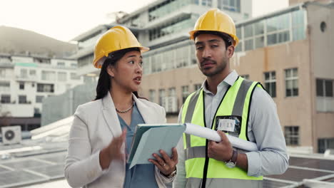 People,-architect-and-tablet-on-rooftop