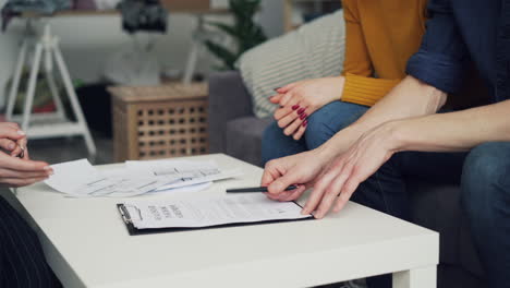 real estate closing or agreement signing