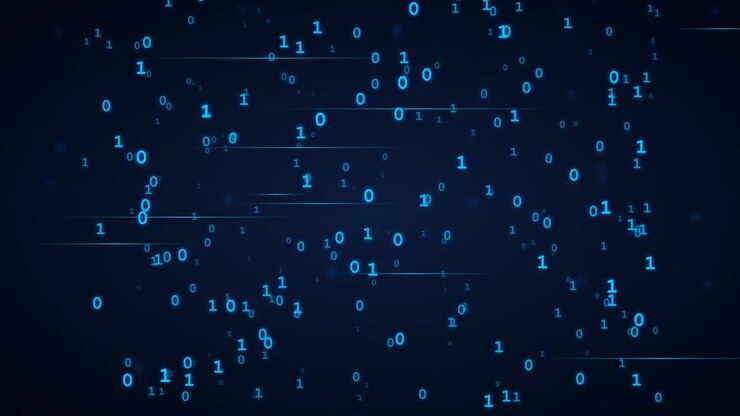 Digital Binary Code Streaming with Motion Blur Effects