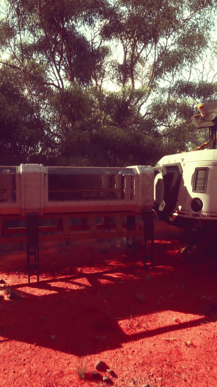 은 행성에서 미래의 우주선