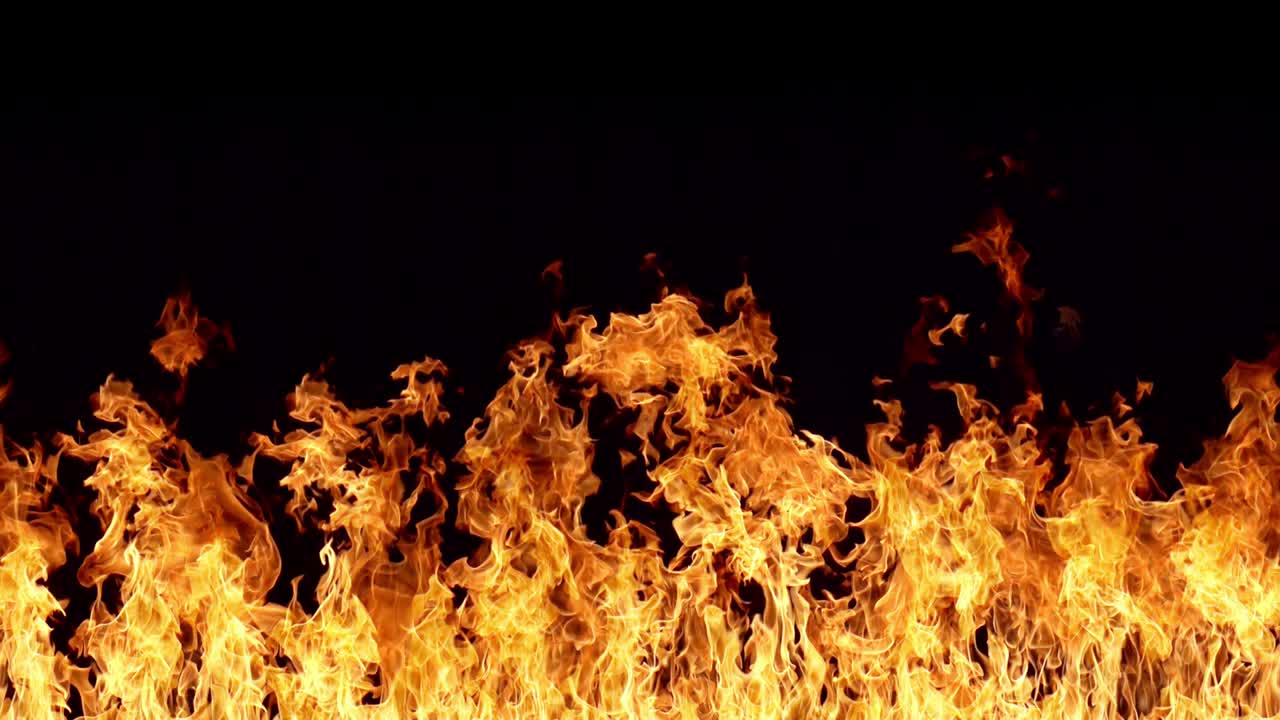 llamas sin sentido y en bucle en cámara lenta