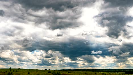 cloudy time lapse cumulus cloud billows time lapse, video loop