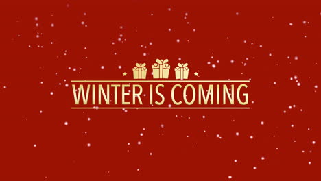 Winter-Is-Coming-with-fall-snowflakes-and-gifts-on-red-gradient