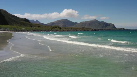 beach lofoten islands is an archipelago in the county of nordland, norway.