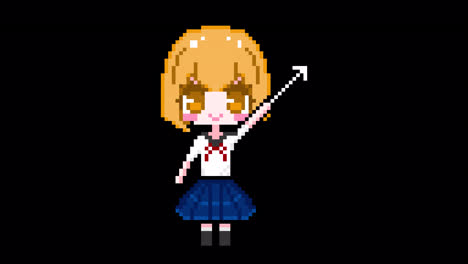 Pixel cursor girl short hair Looping animation. 1080p (8).mov