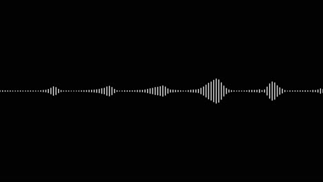 a simple black and white audio waveform equalizer effect