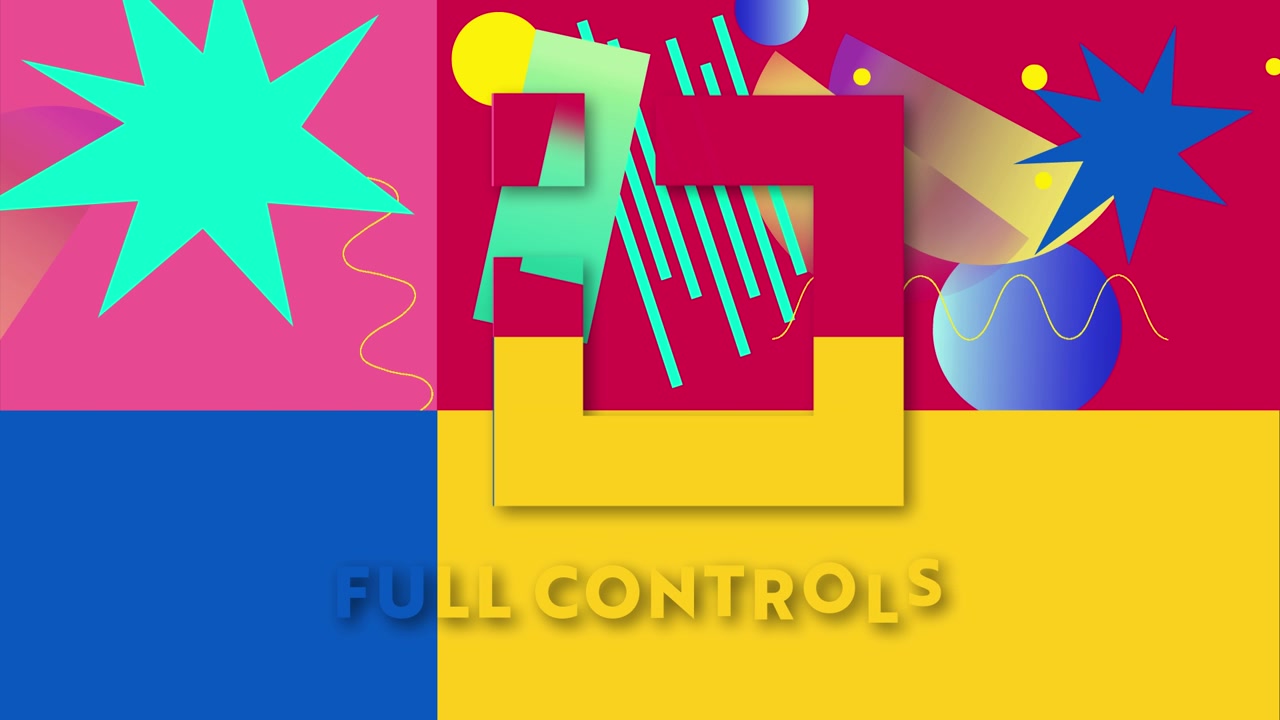 Funky Abstract Motion Graphics Logo Reveal Animation