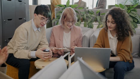 young professionals in a collaborative meeting