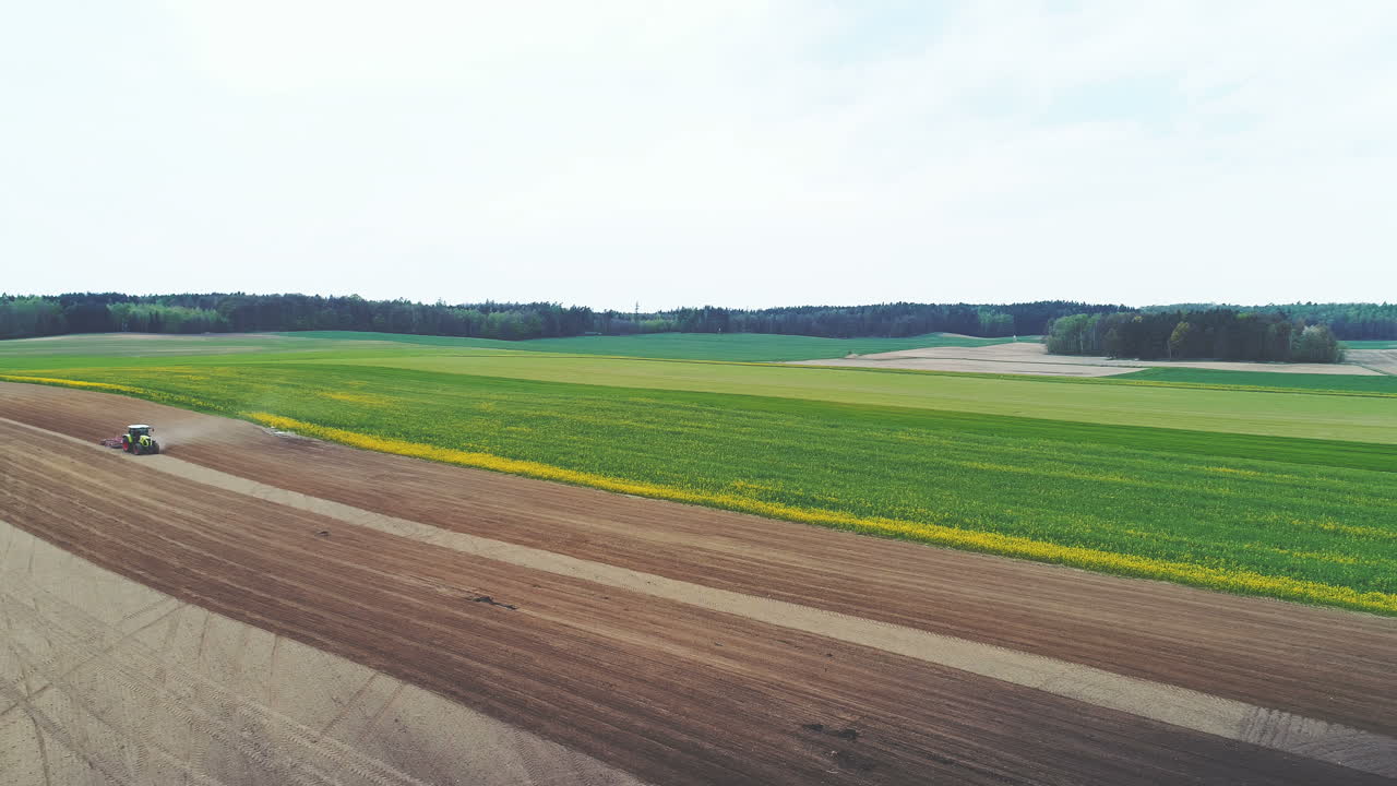 농업 식품 생산 심기 옥수수 수확 밀 트랙터 일 1