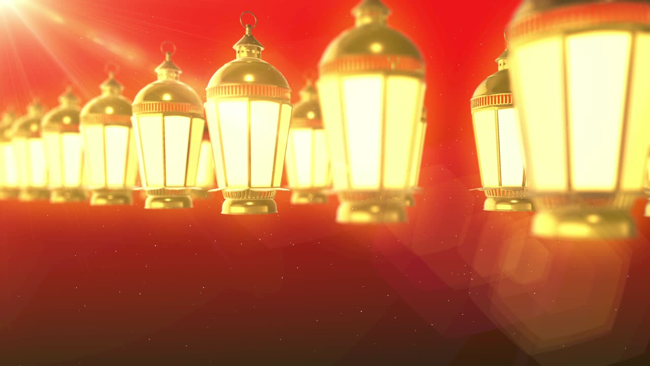 빛나는 등불 축제 루프 애니메이션