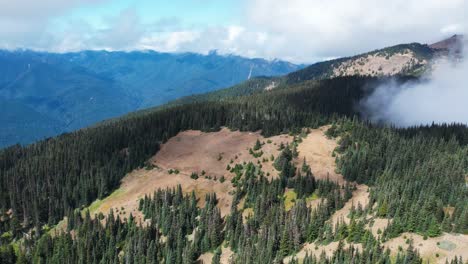 Drone-showcases-Washington's-majestic-mountains-in-Olympic-National-Park