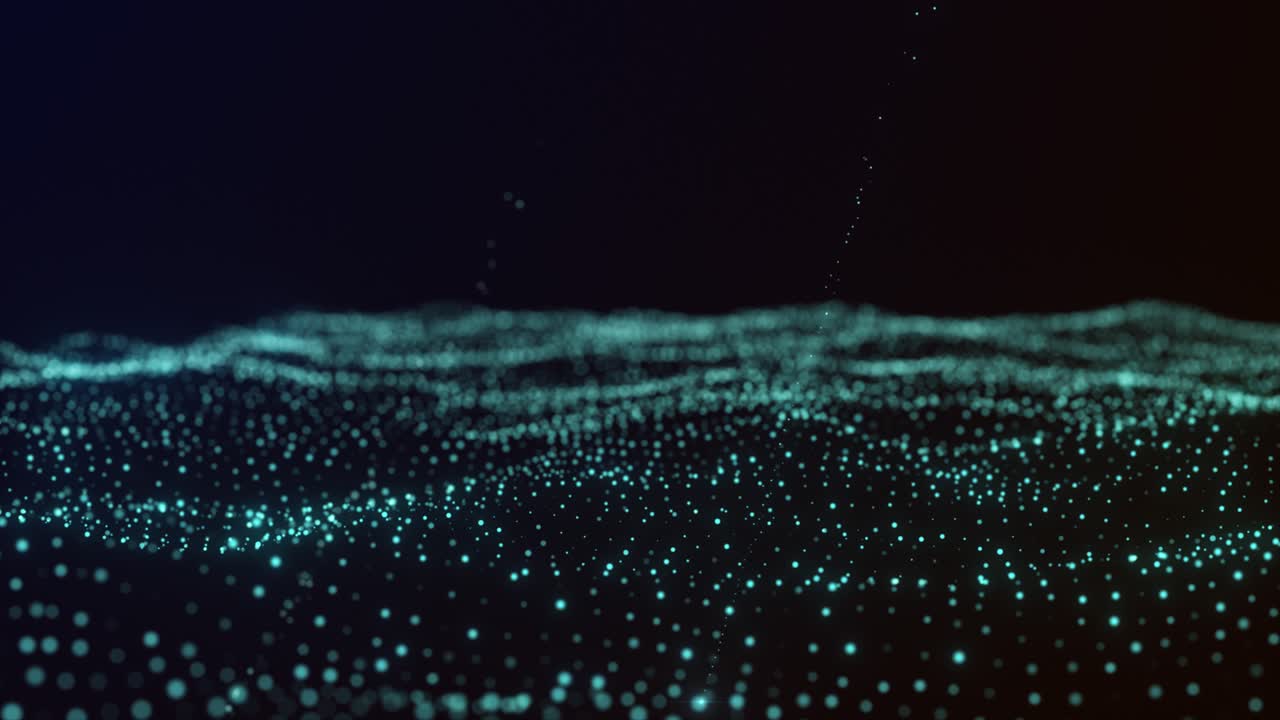 ondas de partículas digitales abstractas