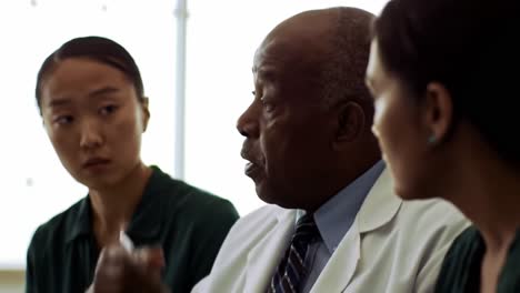 medical team in discussion