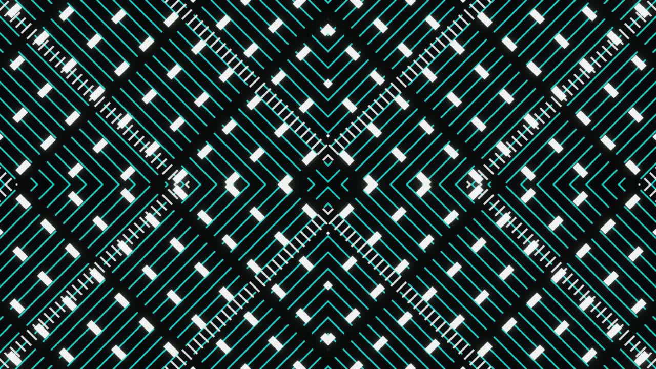 animación cíclica simple en blanco y negro de bucle vj