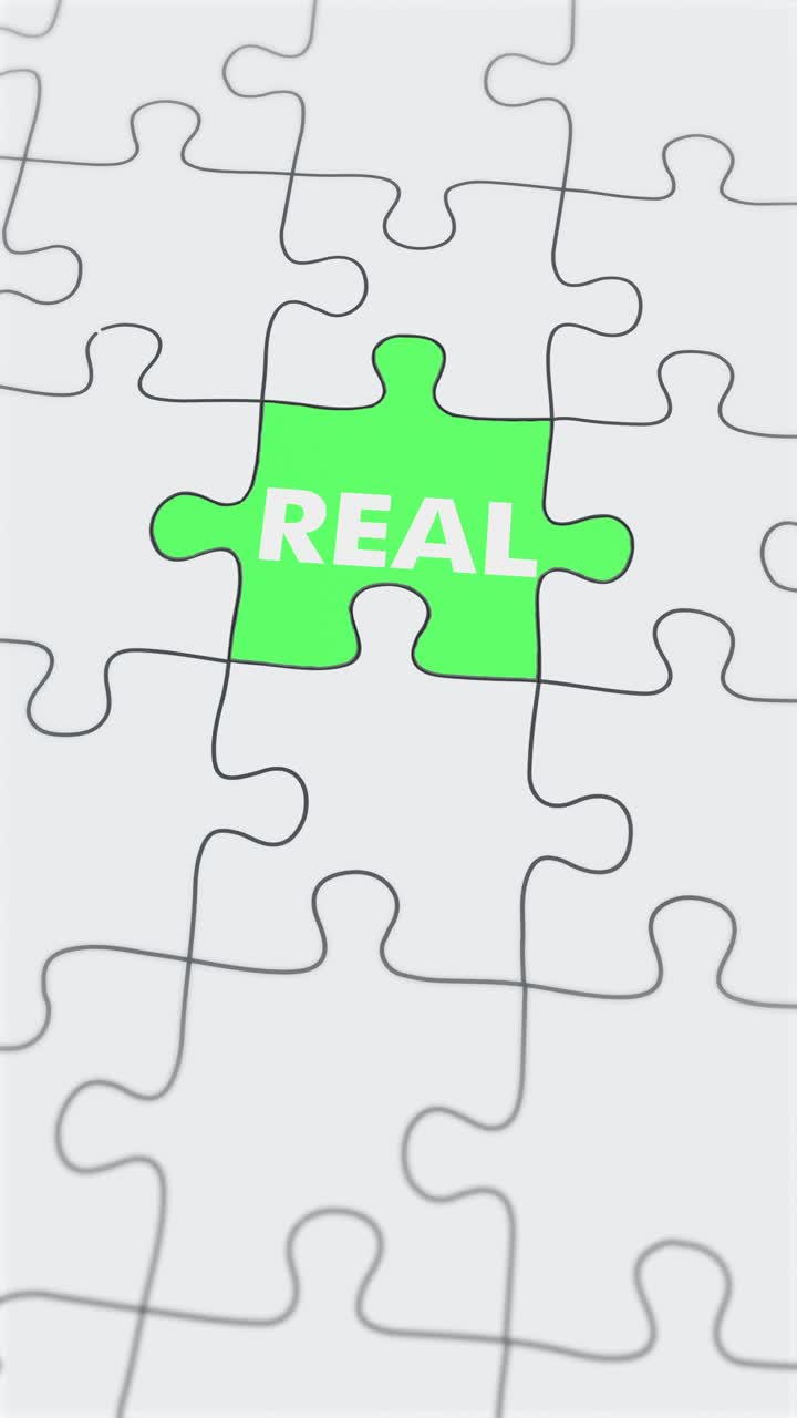 verdadero rompecabezas falso ensamblado video vertical