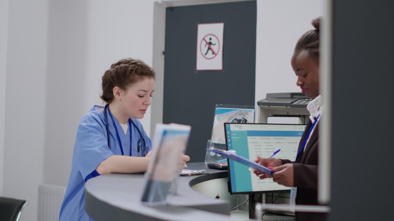 Hospital Reception Scene