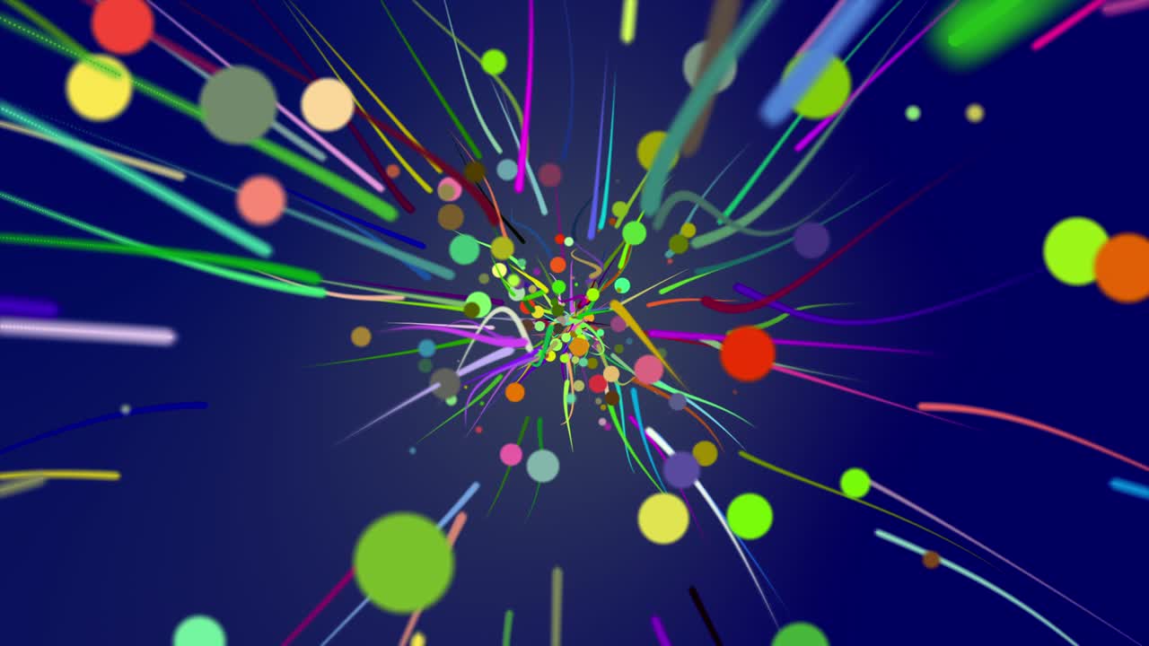 다채로운 줄무와 원의 배경