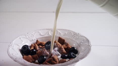 Milk-being-pour-into-breakfast-cereals-bowl-4k