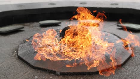 centennial flame monument on parliament hill in ottawa