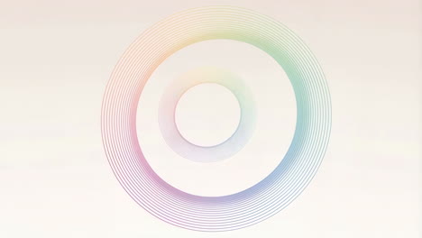 abstract circles with gradient lines
