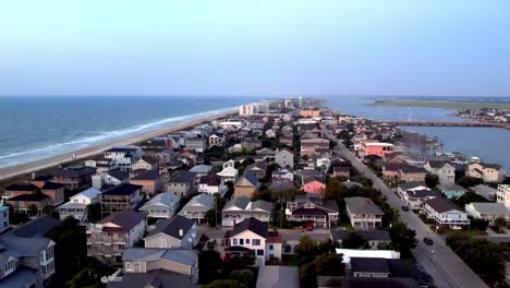 Aerial-Wrightsville-beach-nc,-north-carolina