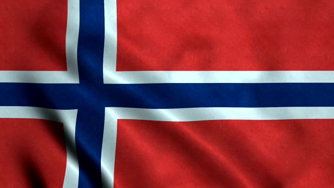 bandera de svalbard con un bucle sin costuras de 4 k