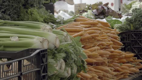 Productos-Agrícolas-Orgánicos-Frescos-Verduras-Y-Hortalizas-Para-La-Venta-En-El-Mercado-De-Agricultores-Semanal-De-Santa-Bárbara,-California