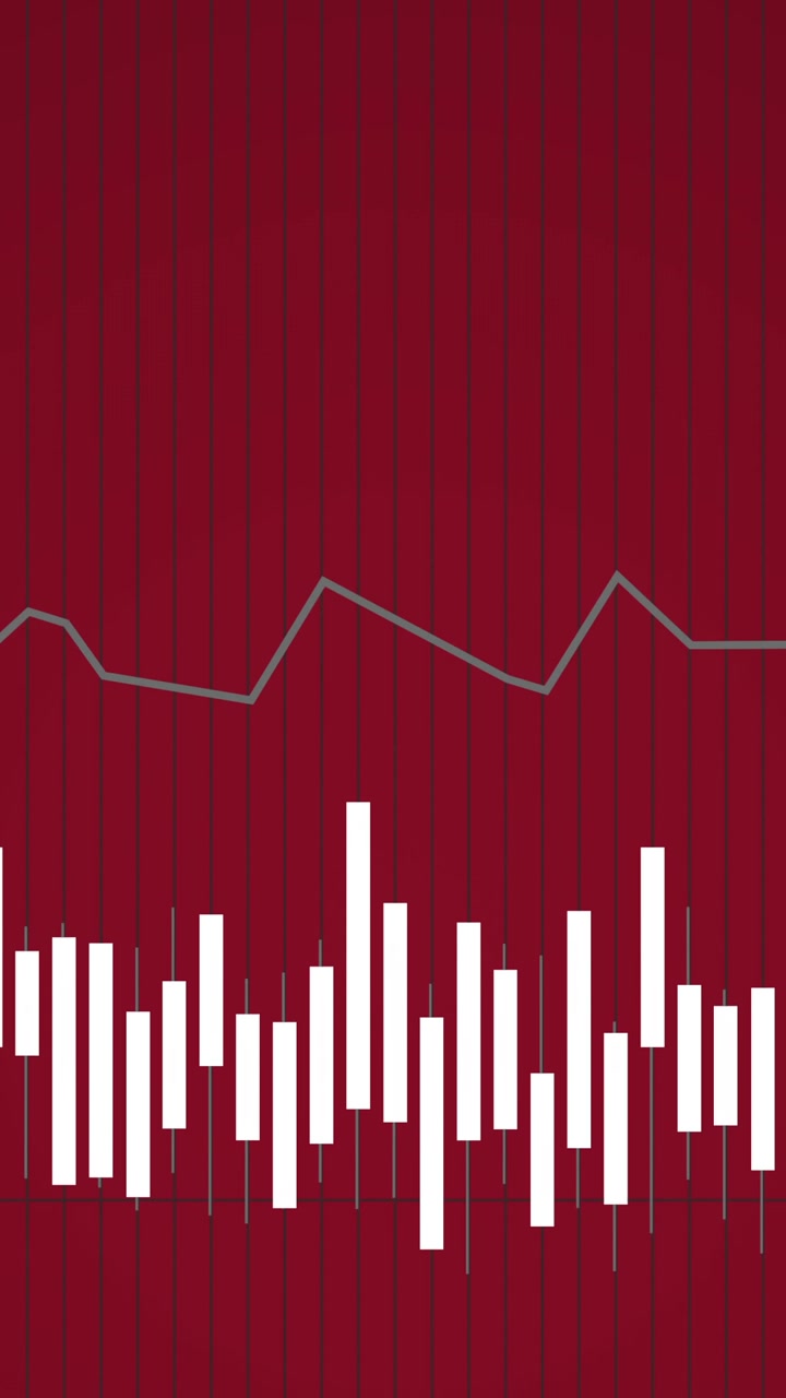 Animation of diagrams moving on red background