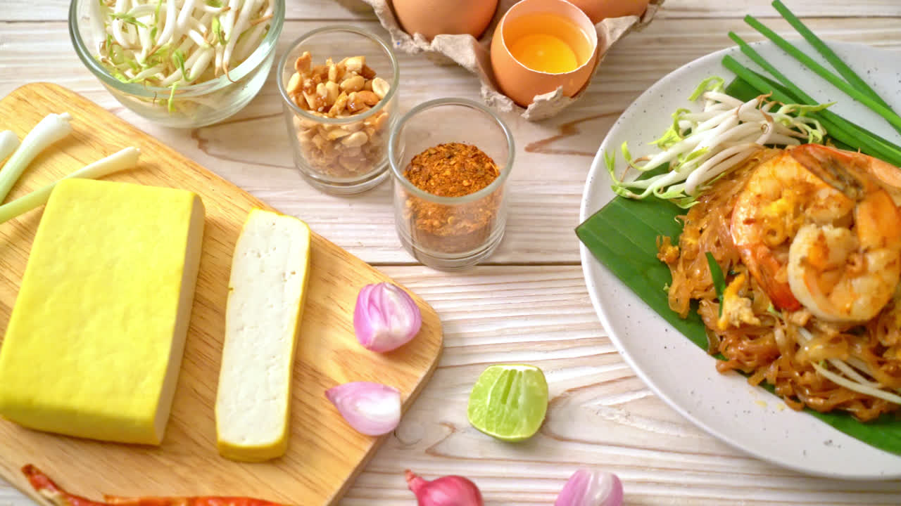 새우와 함께 파드 태국