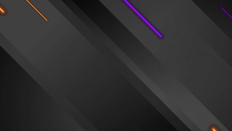 fondo de movimiento de tecnología retro con líneas de neón láser naranja violeta