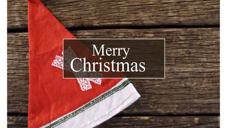 Frohe-Weihnachten-Text-Und-Weihnachtsmütze