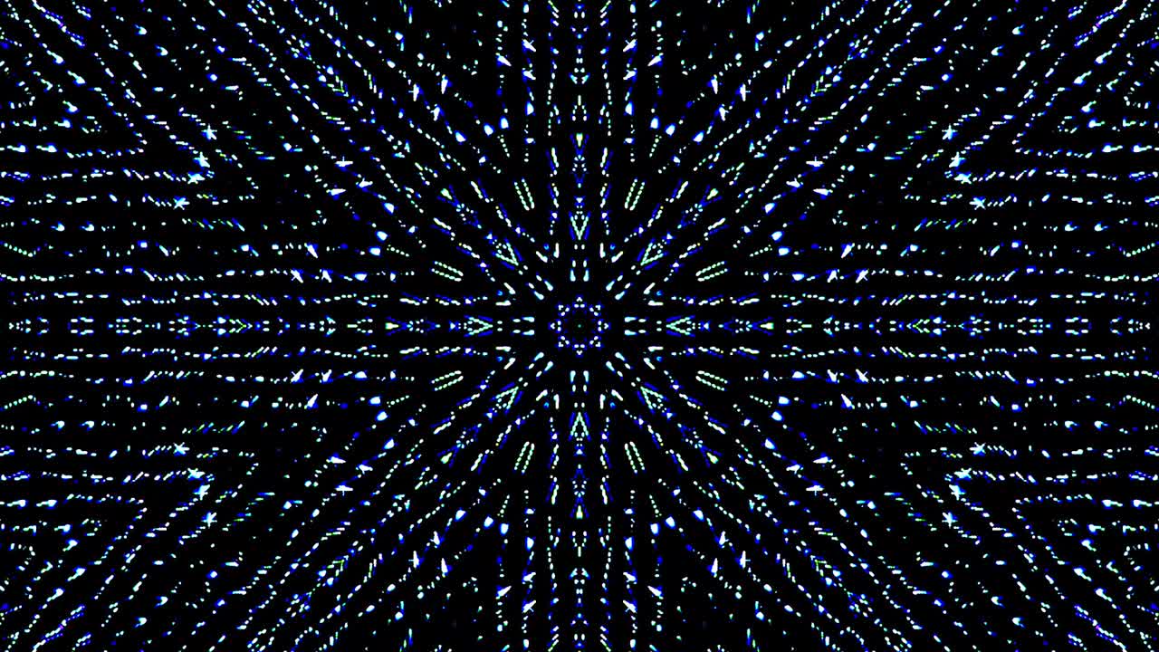 luz abstracta brillante que gobierna el color completo, caleidoscopio, fondo negro