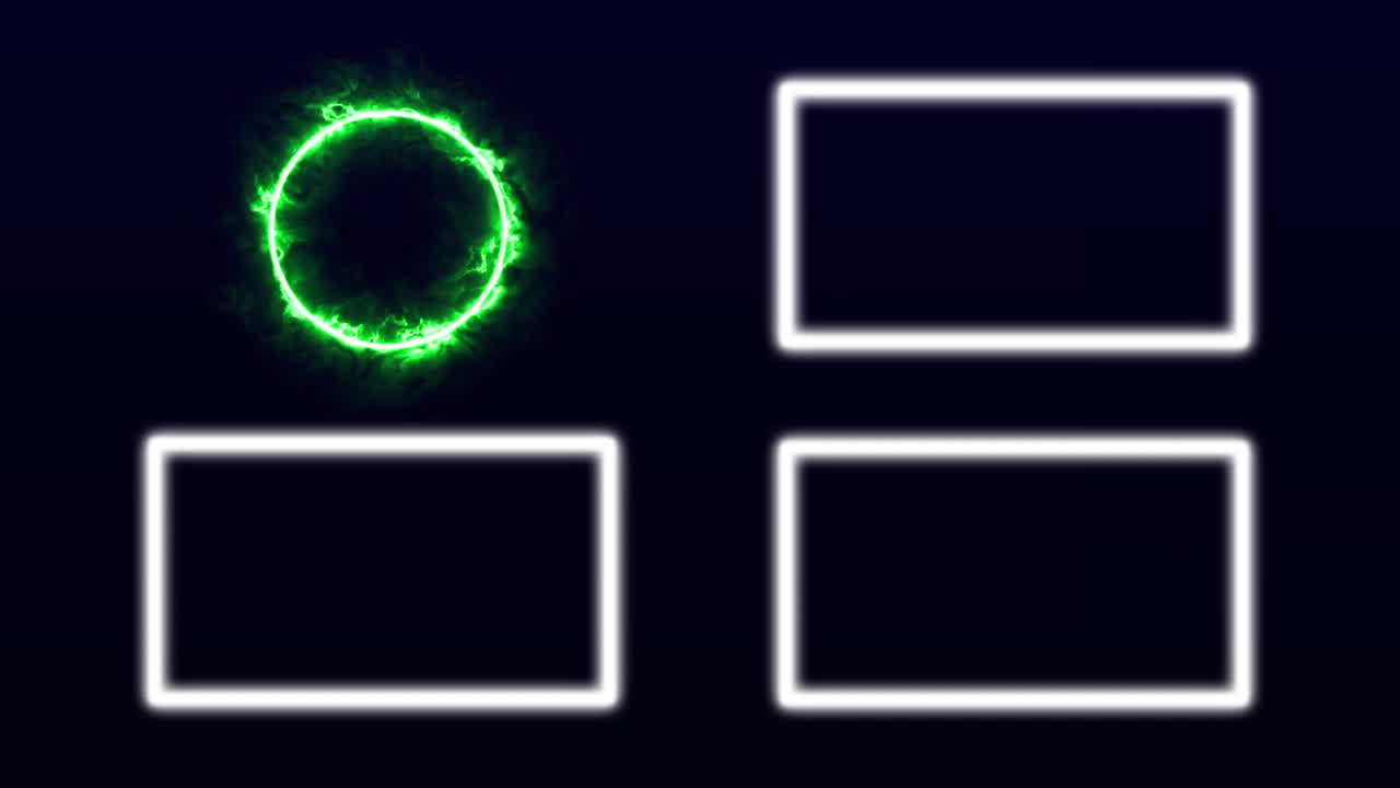 컬러 플레임 엔드 카드 엔딩 스크린 모션 그래픽