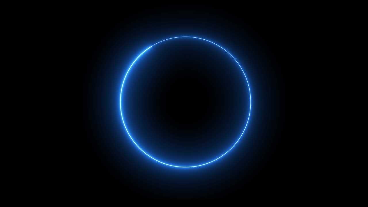 abstracto fondo sin costuras redondo eon azul espectro púrpura animación en bucle luz fluorescente ultravioleta brillante. versión 3