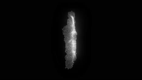 Glowing star shape portal made of particles and lightning, oriented vertically. Looping animation for awards, holidays, or magical effects