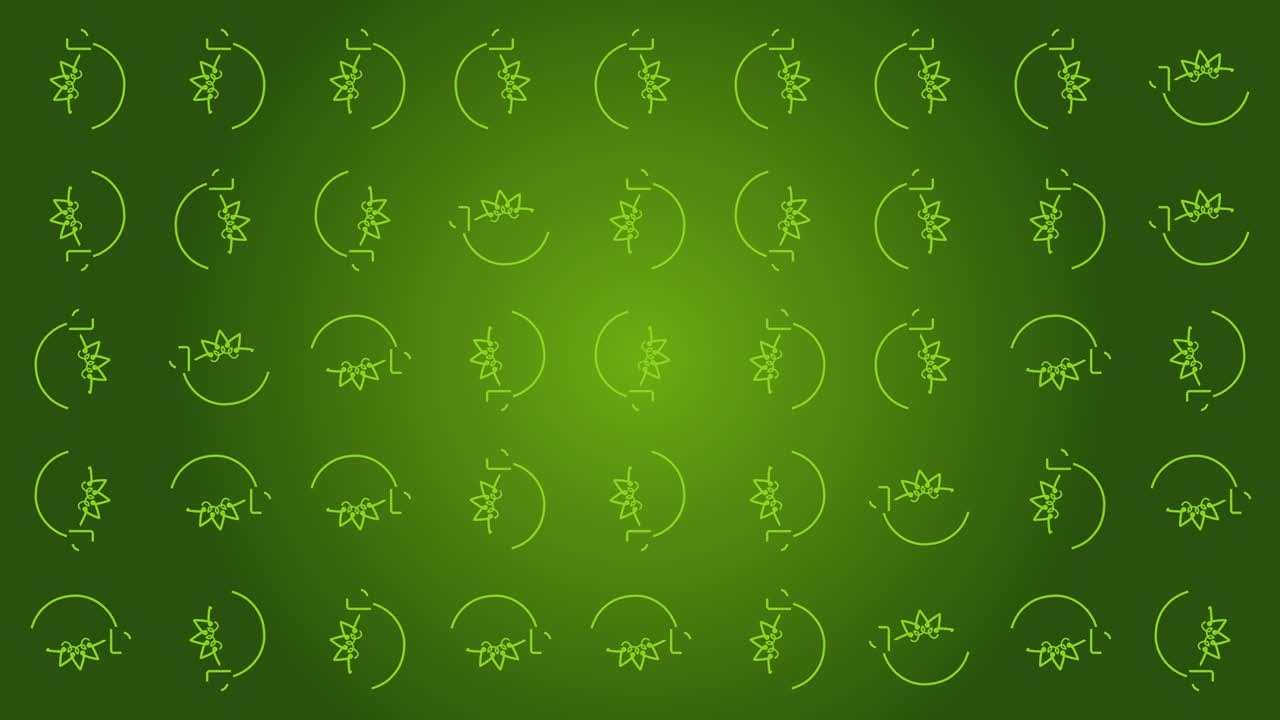 рождественский плоский бесперебойный петлевый фон с движущимися рождественскими деревьями, рождественские подарки, рождественный шар и рукавицы. темно-зеленый. форма анимации. 4k uhd видео