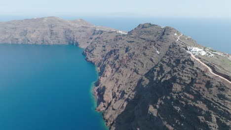 drones aéreos cladera santorini grecia